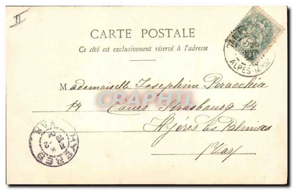 CANNES - Der Hafen, neue Damm — Édition Giletta, Nice, n° 478 - Rückseite