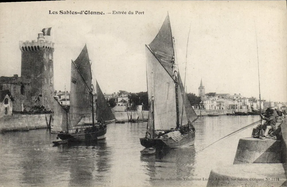 Les Sables-d'Olonne — Eingang zum Hafen — Neue Vendée-Kollektion Lucien Arnaud, Les Sables-d'Olonne Nr. 1114 - Vorderseite