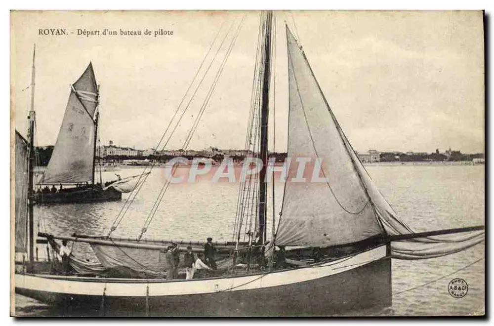 Royan — Abfahrt eines Lotsenboots — A. BACCHI, Paris - Vorderseite
