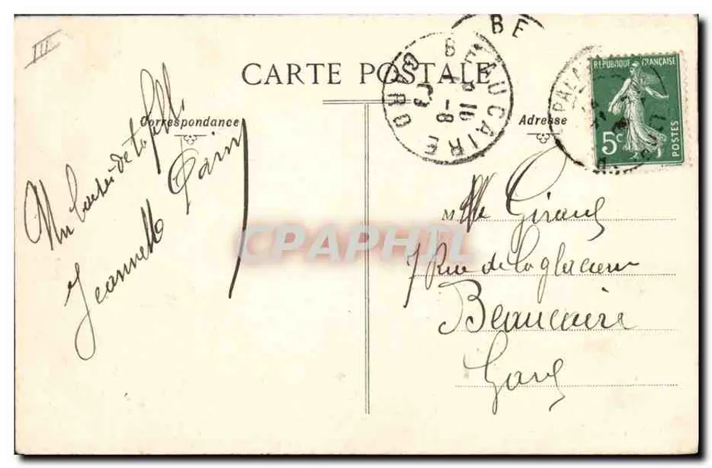 Palavas — As Jetées — Edit. L.-J. Albailhe - Verso