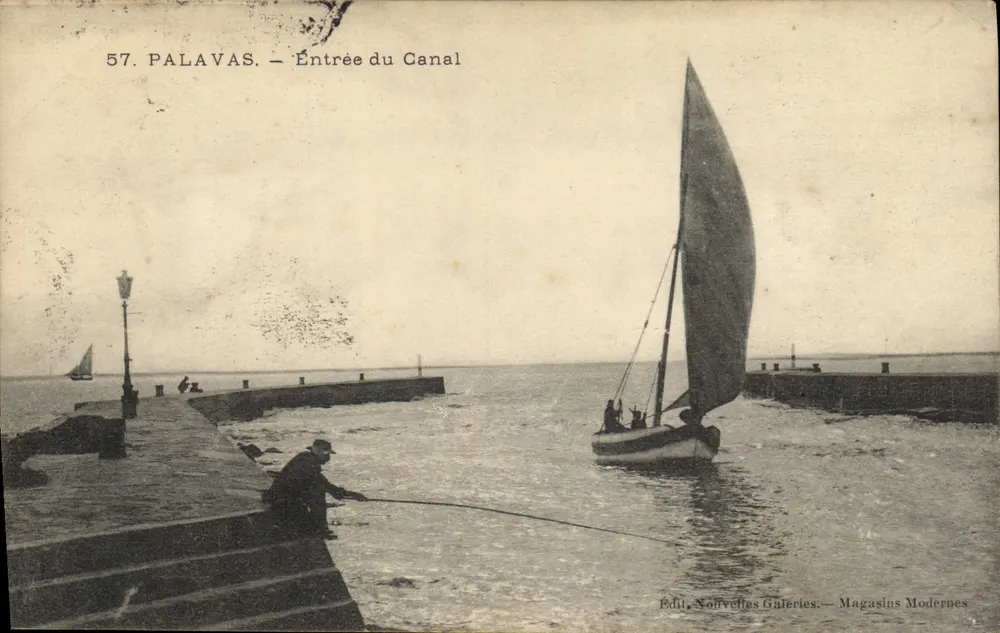 Palavas — Eingang zum Kanal — Verlag: Nouvelles Galeries, Moderne Geschäfte - Vorderseite