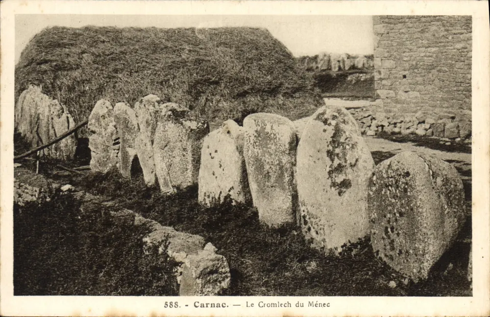 Carnac — O Cromlech do Ménech — Laurent-Net, Rennes - Frente