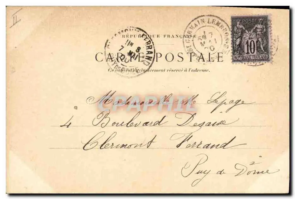 O grande Dolmen de Saint-Nectaire — Bourdelle Land — editor Lévy & Baudouin - Verso