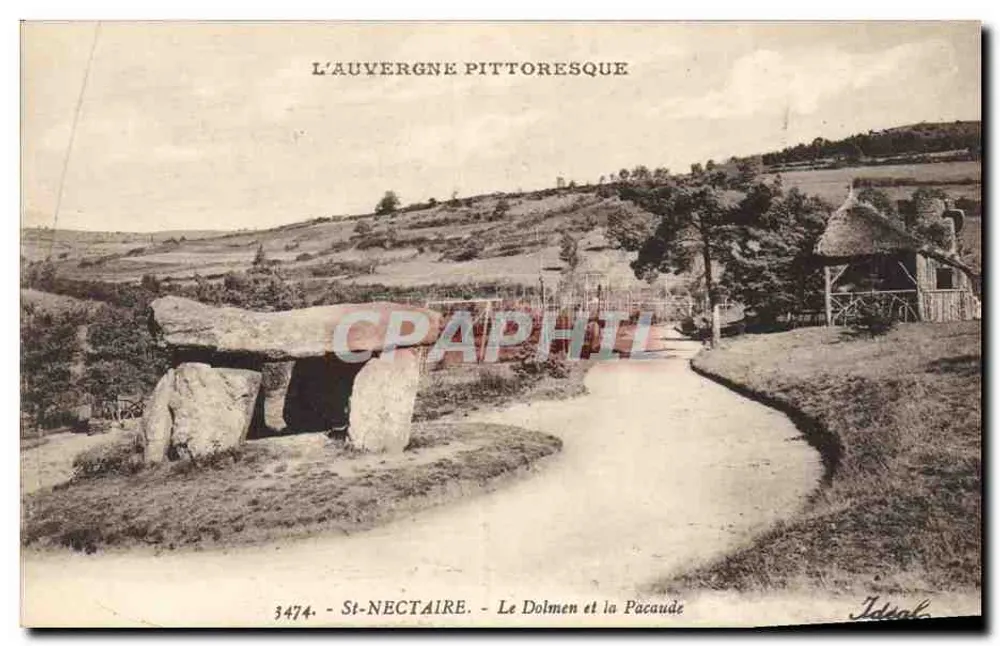 St-Nectaire - O Dolmen e a Pacaude — Ideal, n° 3474 - Frente
