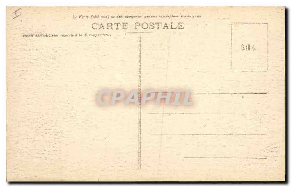 Carnac - Os Alinhamentos do Ménerc — lenda sobre São Cornély — editor Collecțies Laurent-Noël, Rennes - Verso