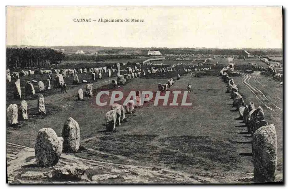 Carnac — Alinhamentos do Menec — Imprimerie Z. Le Rouxier - Frente