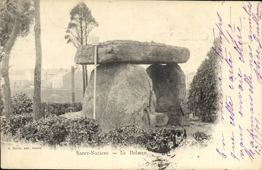 Saint-Nazaire — Der Dolmen — A. Thuret, Verlag, Nantes - Vorderseite
