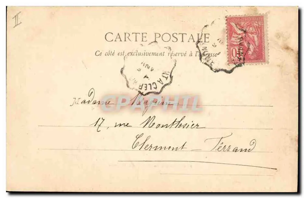 S-NECTAIRE-LE BAS — O Dolmen — Imp. Boucheron et Vessely - Verso