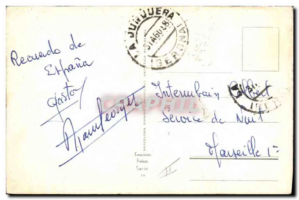 Flamenco-Tanz — Spanien — Freixas-Erstellung, Serie 326 - Rückseite