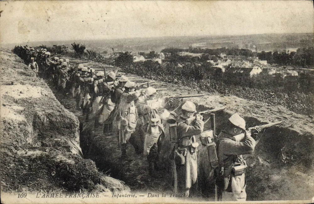 DIE FRANZÖSISCHE ARMEE — Infanterie — In der Schützengrube — Nr. 109 - Vorderseite
