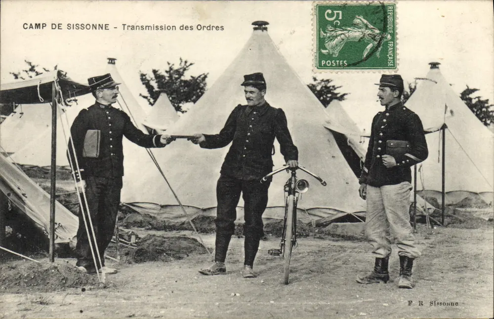 Lager Sissonne - Übermittlung von Befehlen - F.R. Sissonne - Vorderseite
