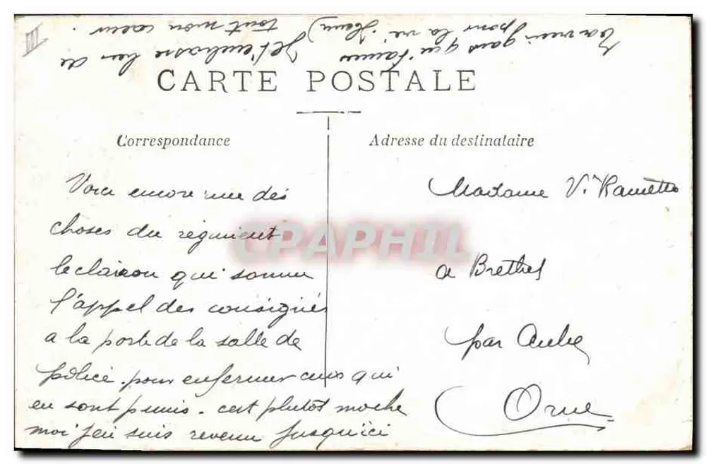 Soldado em uniforme — chamando à porta de uma sala de polícia — editor Snerck, n°34 - Verso