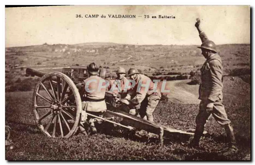 Lager von Valdahon — 75 in Batterie - Vorderseite