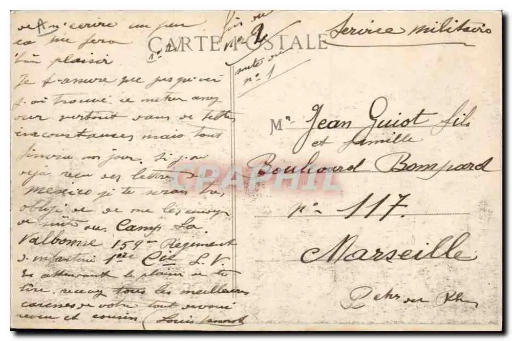 La VALBONNE — Dienst im ländlichen Gebiet — Verlag: Nr. 117 - Rückseite