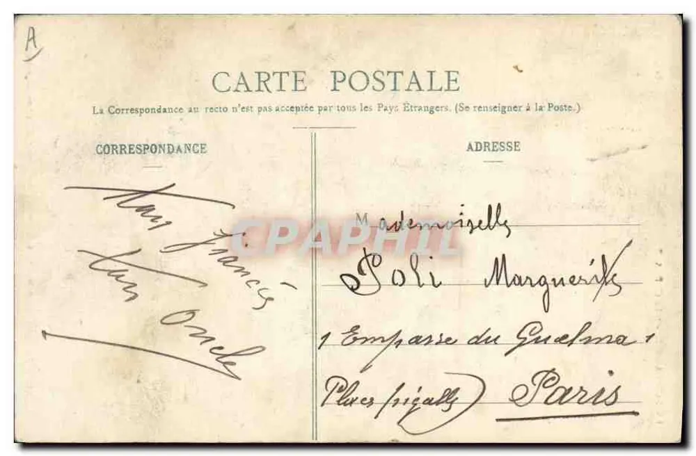 Apfelhändler — Normandie — Antike Ansichtskarte — Nr. 93 - Rückseite