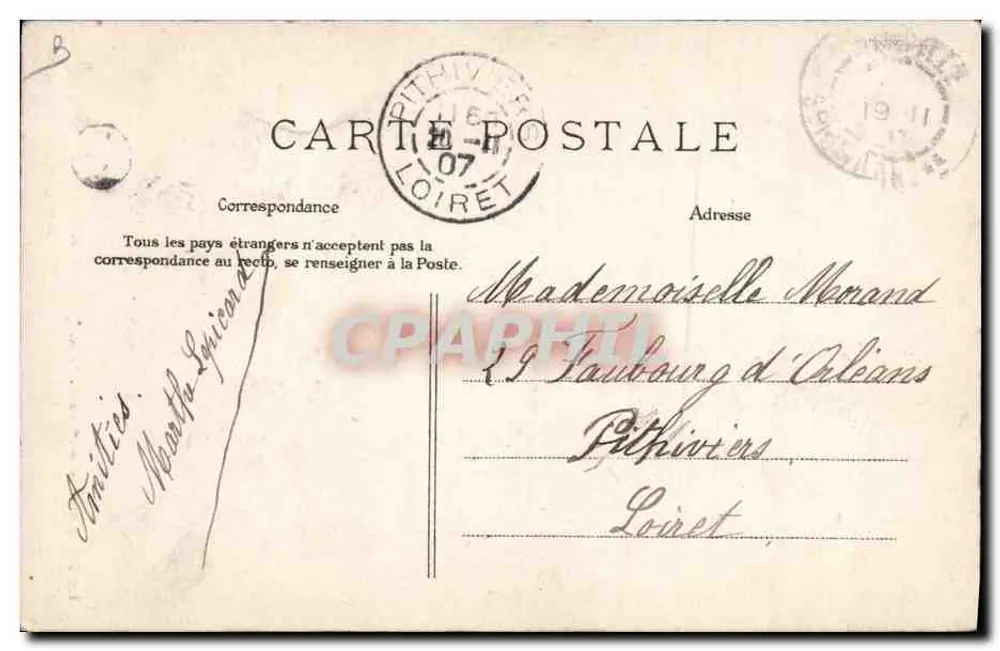 A Normandia — "Bilhete postal antigo" — Uma jovem rendeira — Bilhete postal antigo — 80. Tipos e Trajes - Verso