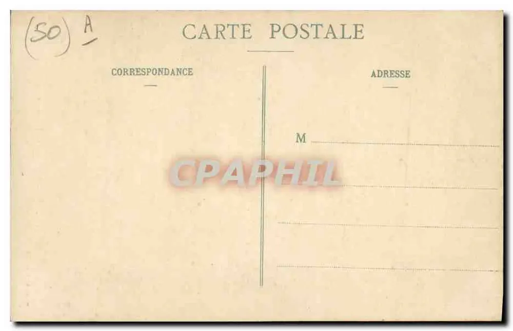 Granville — Uma Bichetière — R. du V., Granville, n° 225 - Verso