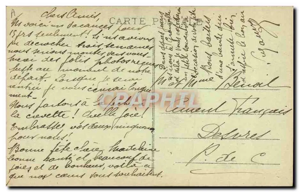 Um homem idoso com chapéu de aba — A Normandia pitoresca — éd. Le Goubey, St-Pierre-Église, n° 1588 - Verso