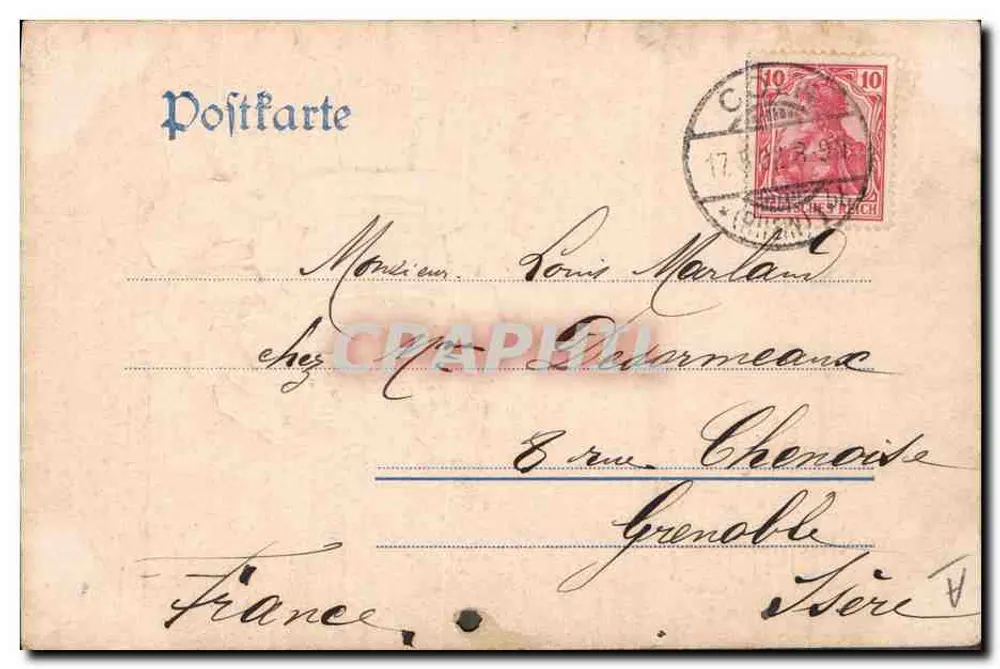 Deux gnomes buvant dans une forêt — éditeur Nr.34 - Verso