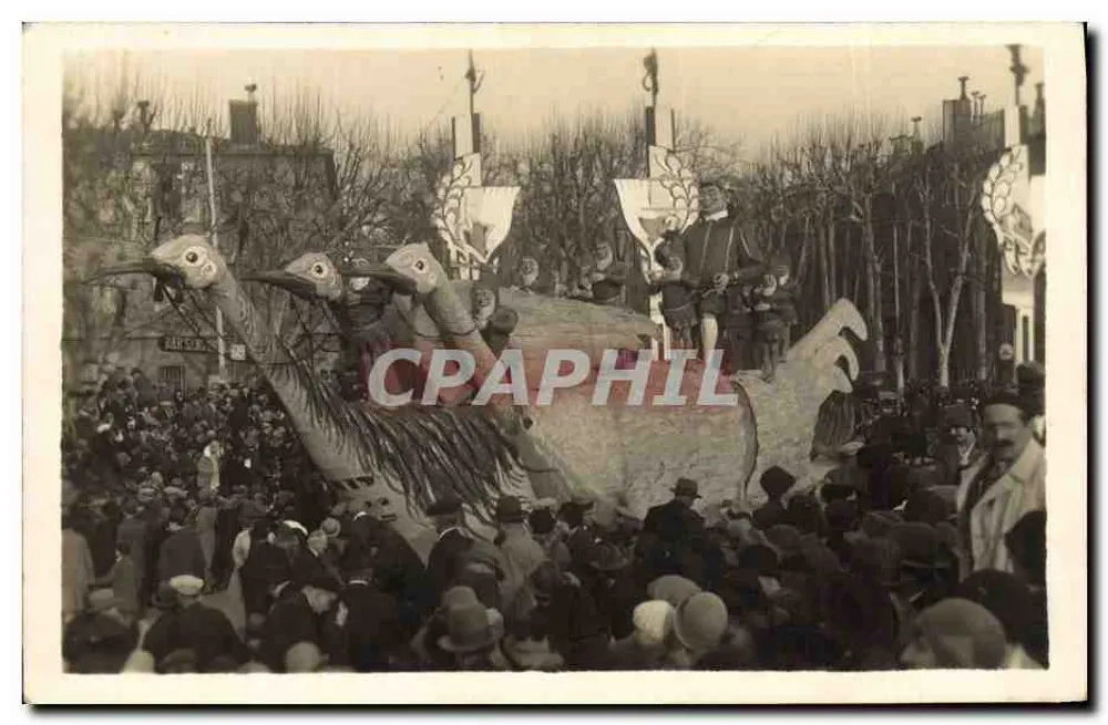 Karneval — Parade mit Vogel-Maskottchen — unbekannter Verlag - Vorderseite