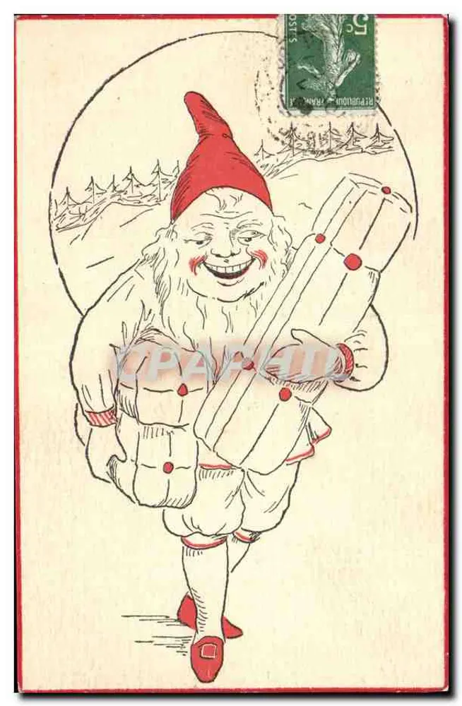 Gnome de Natal — ilustração festiva — editor não visível - Frente