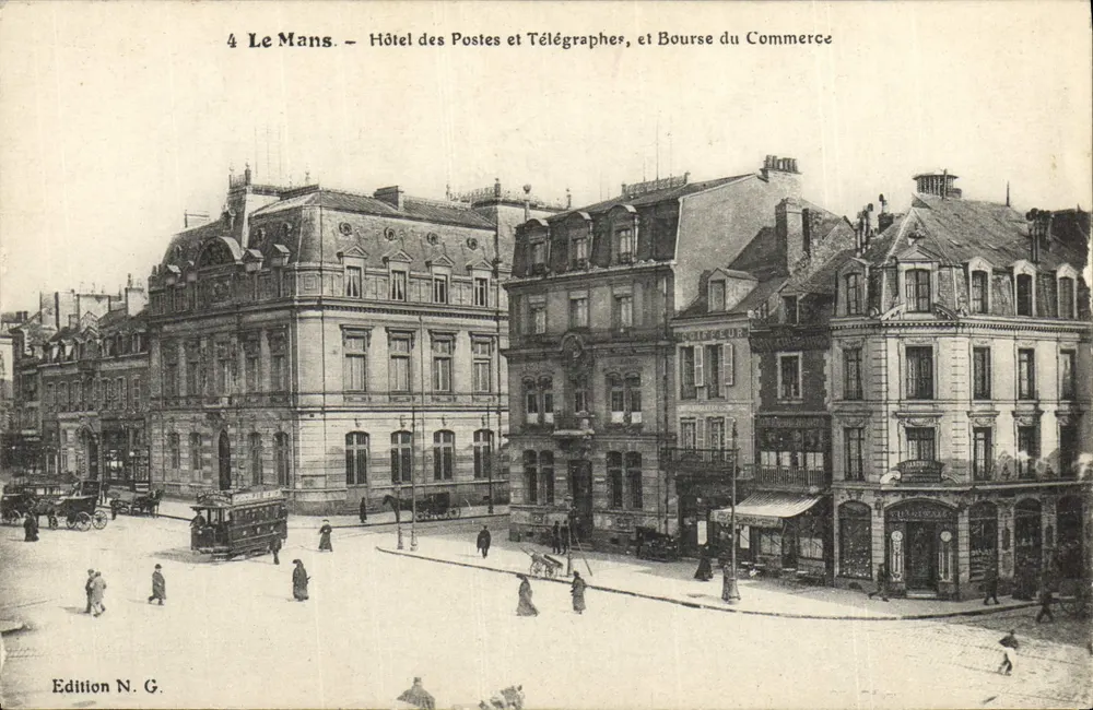Le Mans — Hotel de Correos y Telégrafos y Bolsa de Comercio — Edición N.G. - Anverso