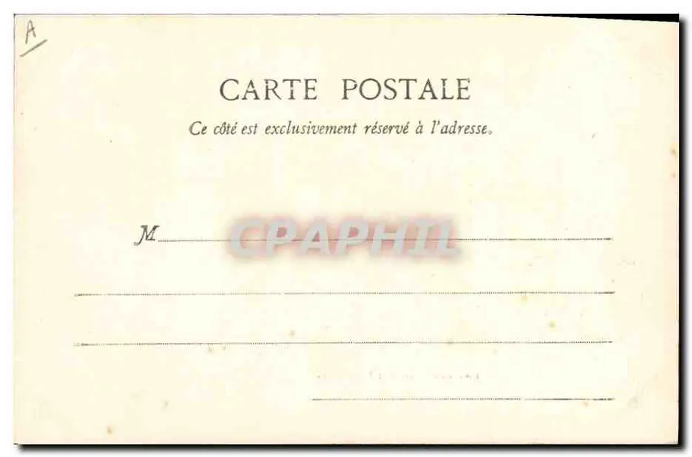 Bureaus das Postas e Telégrafos — A.B.C. FRANCE — número de série não visível - Verso