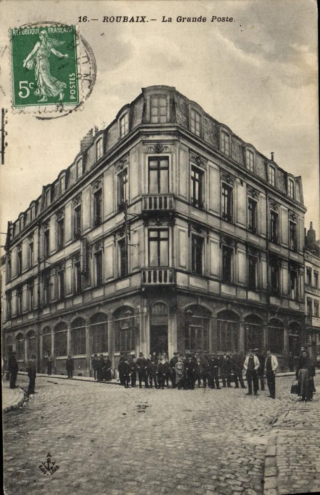 Roubaix — A Grande Posta — Editor Gant, n°16 - Frente