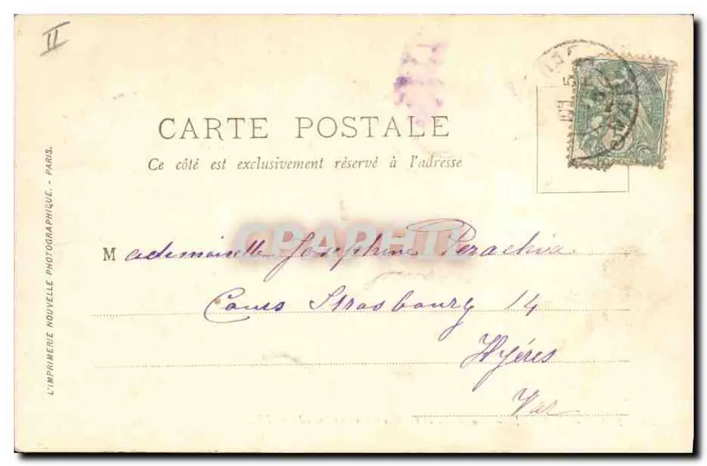 Saint-Raphaël — Das Postamt und die Straße Charles Gounod — LL - Rückseite