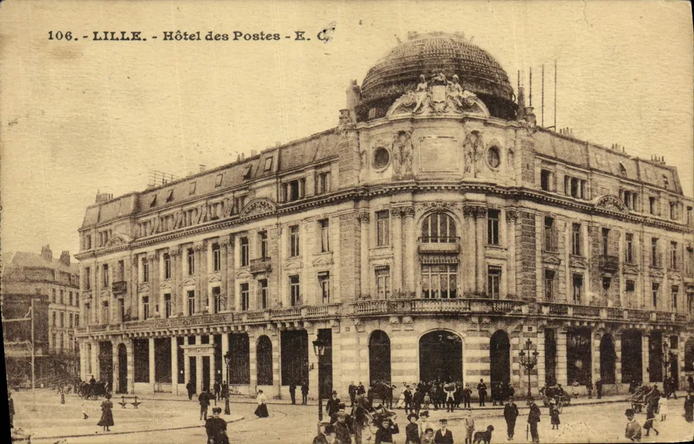 LILLE - Hotel das Postas - E. C. - n°106 - Frente