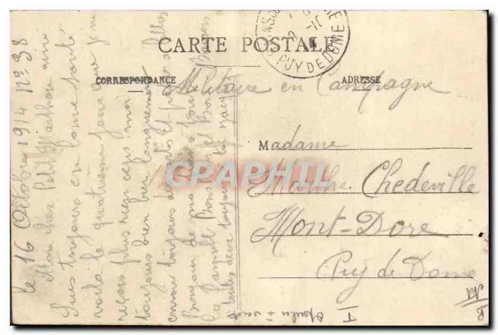 ESTRÉES-ST-DENIS — Le Moulin Brûlé — Éditeur impr. sur la carte - Verso