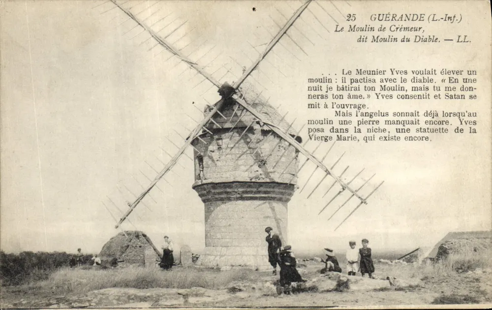 Guérande (L.-Inf.) — Das Crèmeur-Mühle, genannt Teufelsmühle — LL. - Vorderseite