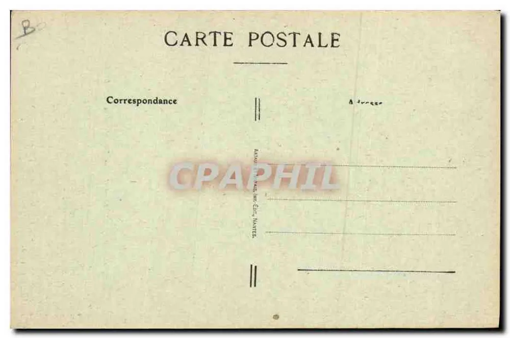 Guerande (Unter) — Mühle des Teufels, nahe dem Créméur-See — Verlag Nantes - Rückseite