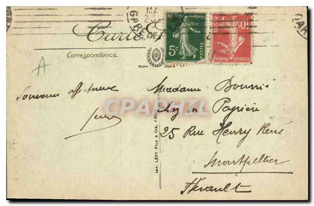 Parigi — La Ruota della Farina — LL. - Verso