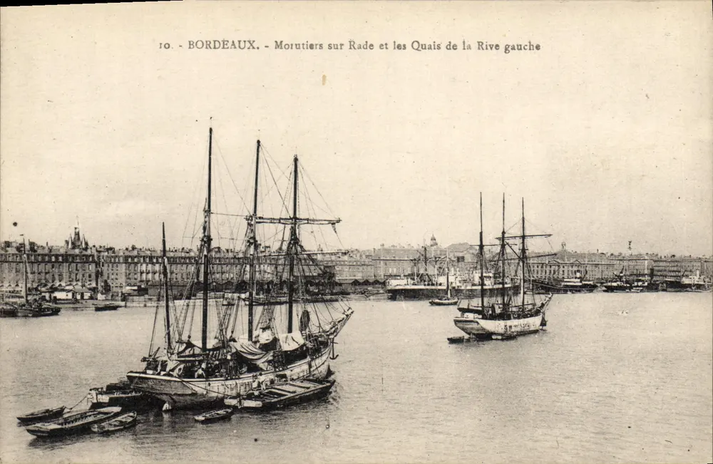 Bordeaux - Morutiers auf der Bucht und die Kai der linken Seite — Ansichtskarten 'La Cigogne', Bordeaux - Vorderseite