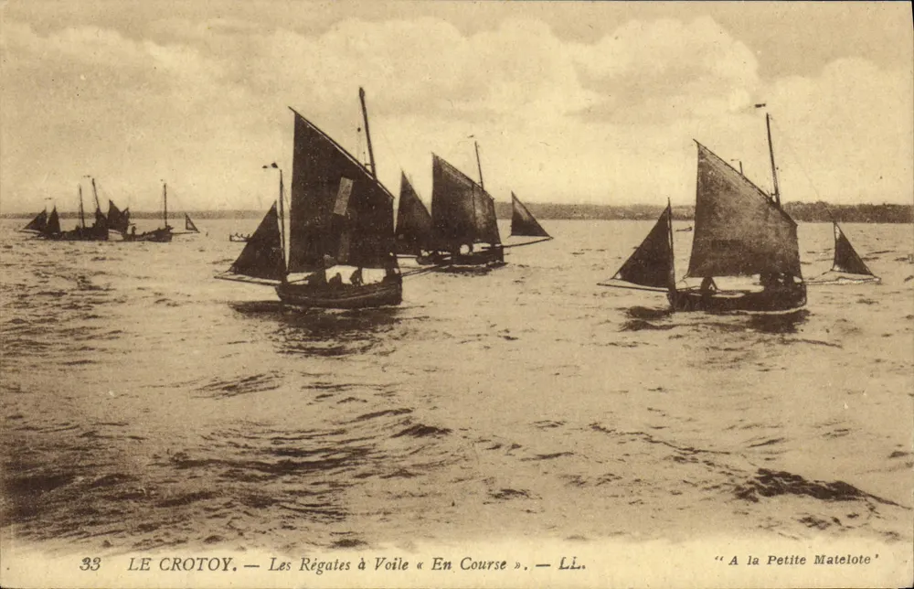 Le Crotoy — Segelregatten « En Course » — LL. — 'A la Petite Matelote' - Vorderseite