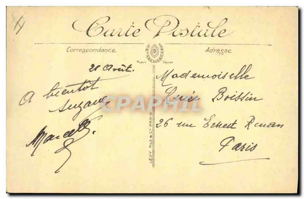 Le Crotoy — Segelregatten « En Course » — LL. — 'A la Petite Matelote' - Rückseite