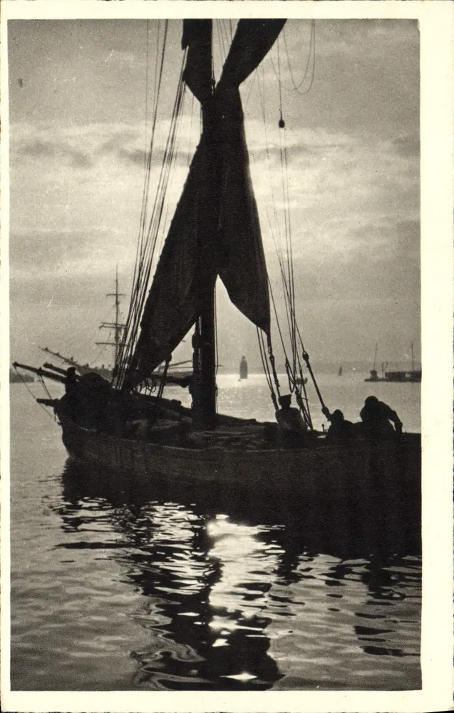Tartane, die zum Hafen zurückkehrt — Sammlung « La Côte d'Azur » — Braun & Cie, Verlag, Dornach - Vorderseite