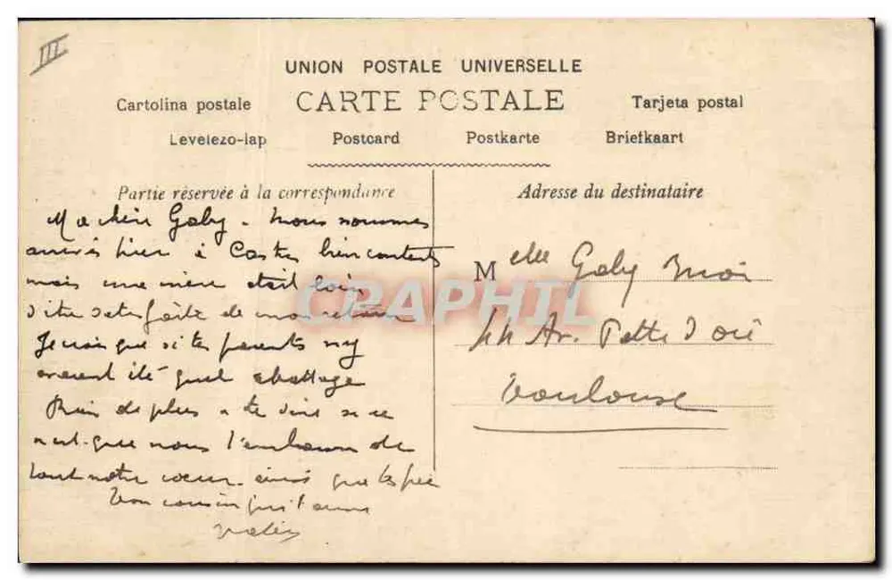 Porto de Brest — vista de barcos a vela — editor S. n° 1602 - Verso
