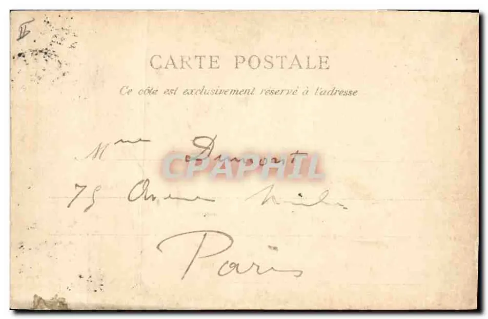 Embarcação a vela — Dieppe, Seine-Inférieure — E. Le Druy, Paris - Verso