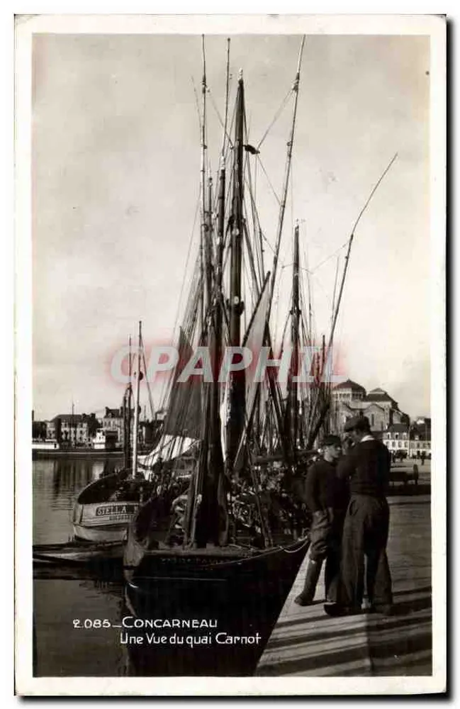 Concarneau — Ansicht vom Quai Carnot — Édition La Cigogne, 15 bls, rue de Strasbourg, Nantes - Vorderseite