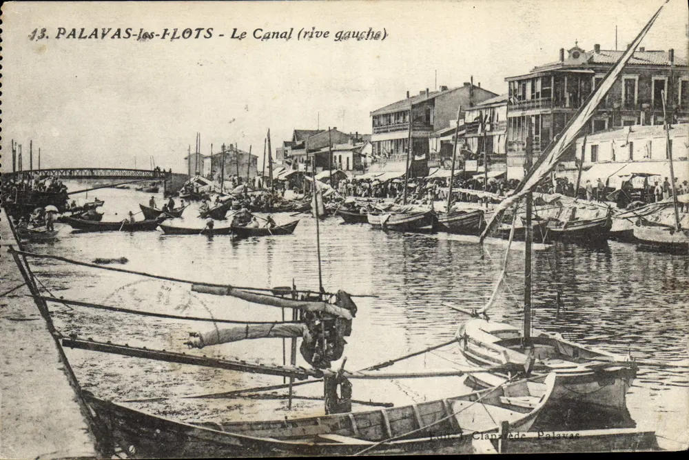 Palavas-les-Flots - Der Kanal (linkes Ufer) — Verlag: Clanzade Palavas, Nr. 13 - Vorderseite