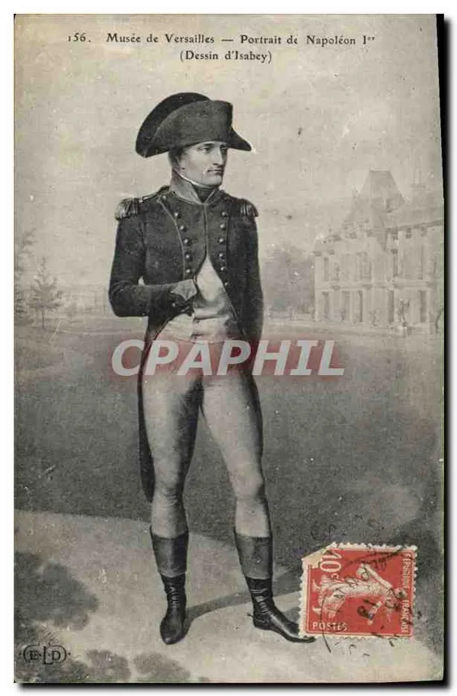 Museum von Versailles — Portrait von Napoleon I — Zeichnung von Isabey — n°156 - Vorderseite