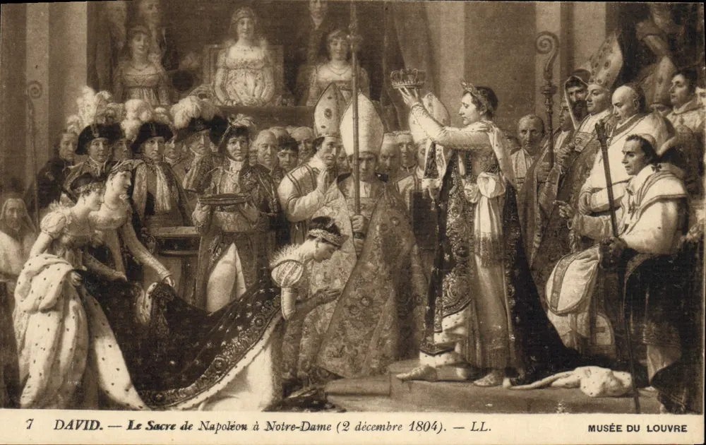 Die Krönung Napoleons in der Notre-Dame (2. Dezember 1804) — David — Louvre-Museum - Vorderseite