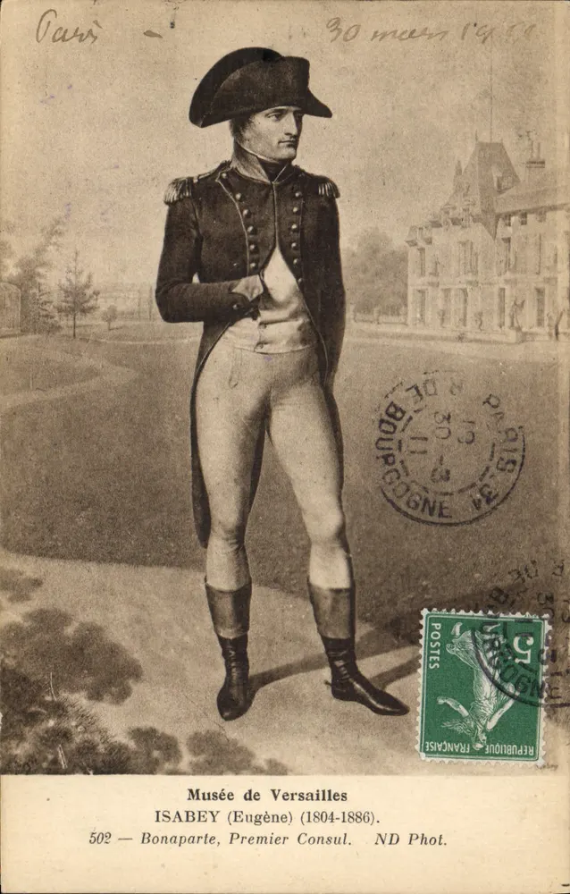Napoleon Bonaparte — Erster Konsul — ISABEY (Eugène) — Musée de Versailles — ND Phot. - Vorderseite