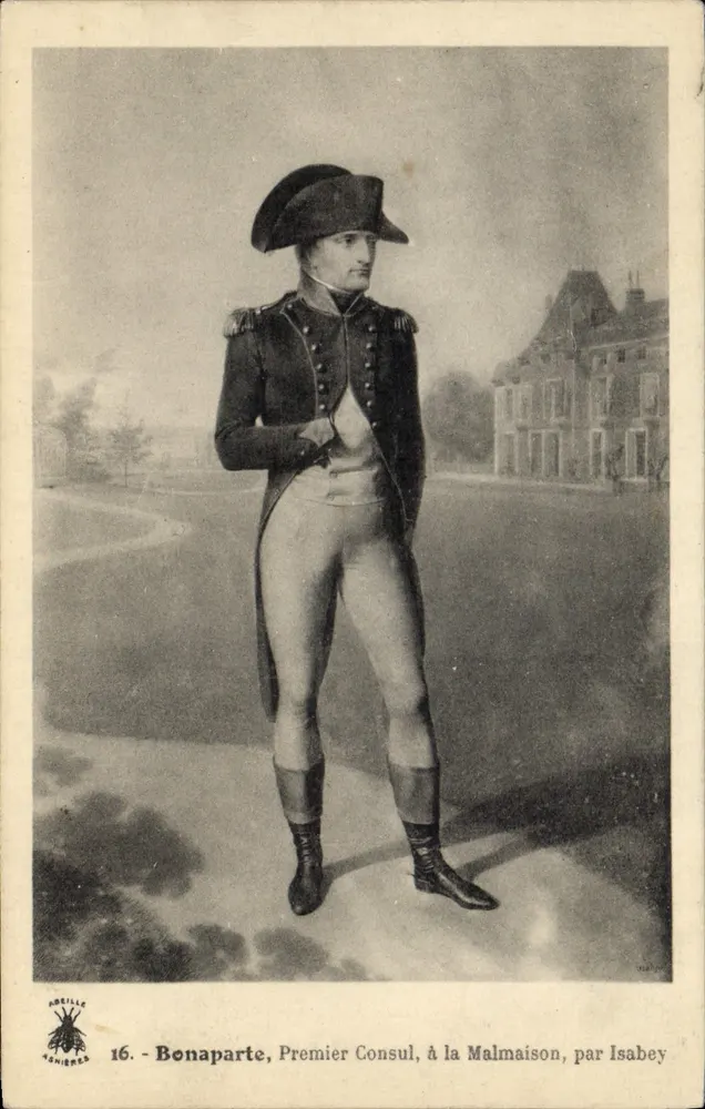 Bonaparte, Erster Konsul, in Malmaison — von Isabey — Serie 16, Verlag ABRILLE ASHNIÈRES - Vorderseite