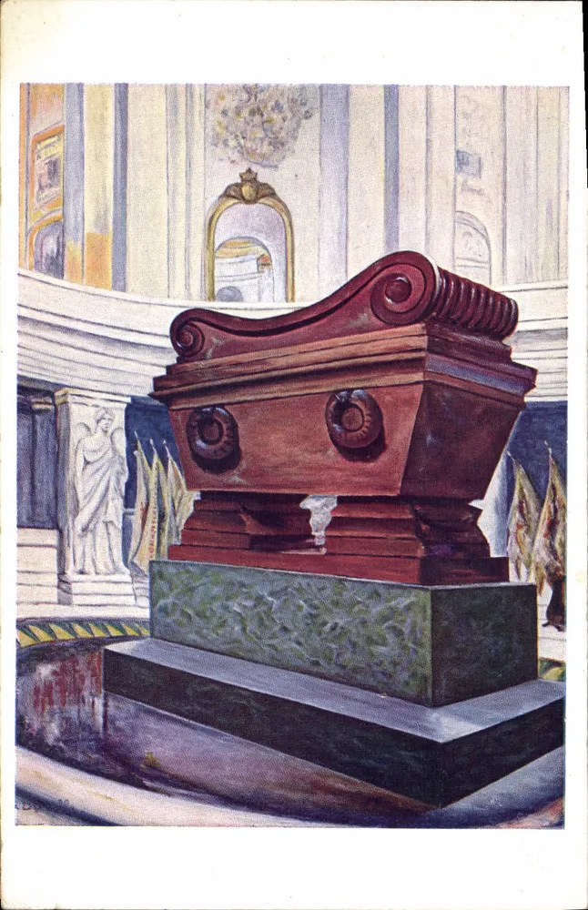 O túmulo de Napoleão — ilustração — Luxochromie, Paris, n° 538 - Frente