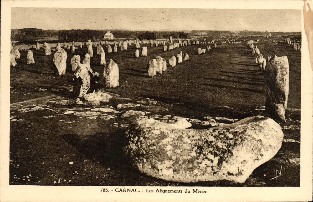 Carnac - De Aligneringen van het Ménech — serie 785 — uitgever Laurent-Nel, Rennes - Voorkant