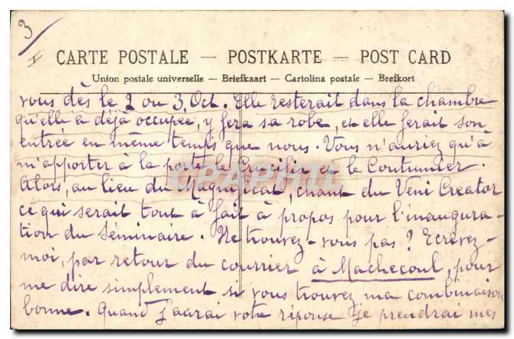Brignogan — O Menhir — Edit. J. Krien - Verso