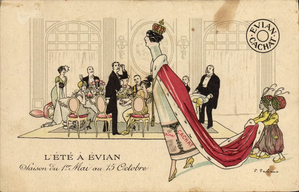 L'Été à Évian — Saison du 1er Mai au 15 Octobre — Éditeur CACHAT, n°118 - Vorderseite